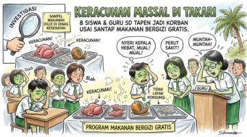 Diduga Keracunan Makanan Program Gizi Gratis, 8 Siswa dan 1 Guru SD di Kupang Dilarikan ke Puskesmas 